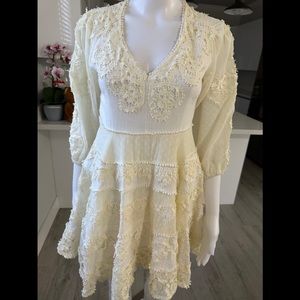 Zimmermann Printed Hearts Dress Size 0 XS